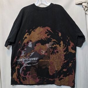 BYSTNDRS Fourthgate X Demon Slayer Rengoku Oversized Tee Size L